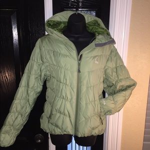 Bright Green Sierra Designs Puffy Jacket